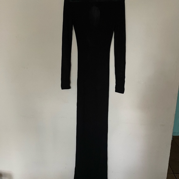 Self Portrait Residency Black Knit Cut out Maxi Dress - Picture 9 of 10